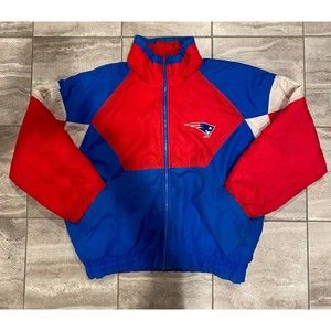 Vintage Patriots game day jacket windbreaker